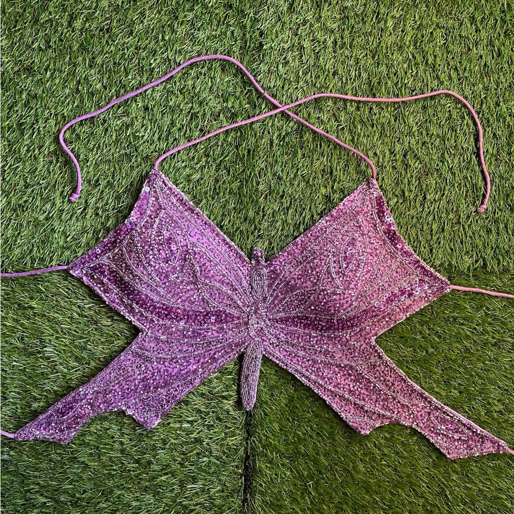 Purple Butterfly Top